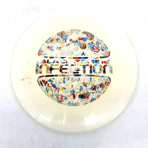 Vist Large View of Product Image Which is Used Lone Star Disc ALPHA BLACK ZOMBIE INFECTION Disc Golf Mid Range Almond 174g