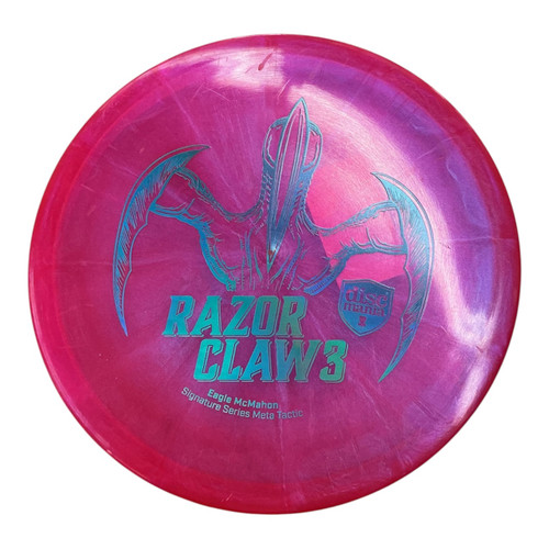 Vist Large View of Product Image Which is Used Discmania RAZOR CLAW 3 Disc Golf Mid Range Red