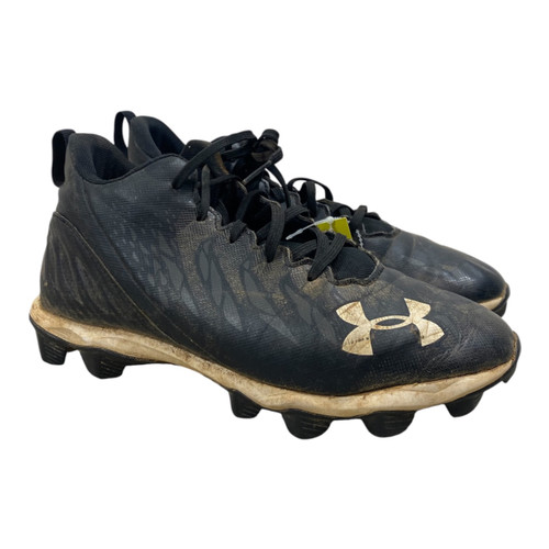 Vist Large View of Product Image Which is Used Under Armour BB CLEATS BB/SB Cleats Black Senior 6.5