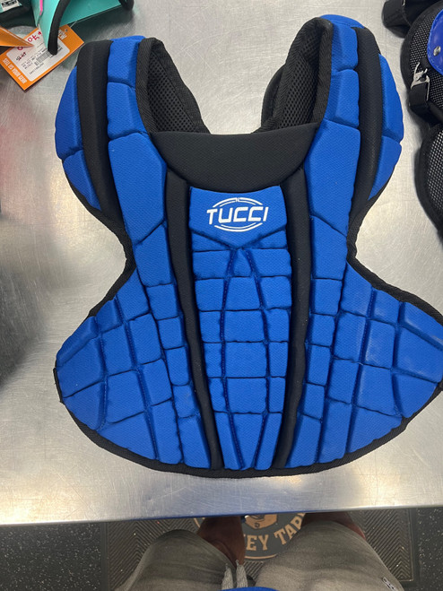 Vist Large View of Product Image Which is Used TUCCI CHEST PROTECTOR Catchers Chest Protector Royal Blue Youth