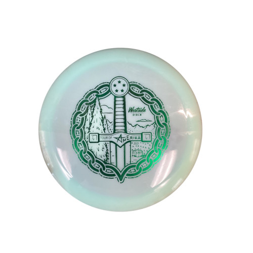 Vist Large View of Product Image Which is Used Westside SWORD Disc Golf Driver Green 173g