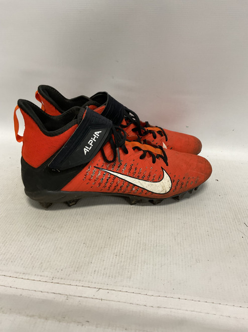 Vist Large View of Product Image Which is Used Nike Adult FB Cleats Orange Senior 10.5