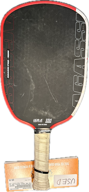 Vist Large View of Product Image Which is Used JOOLA AGASSI 16MM Pickleball Racquet Red