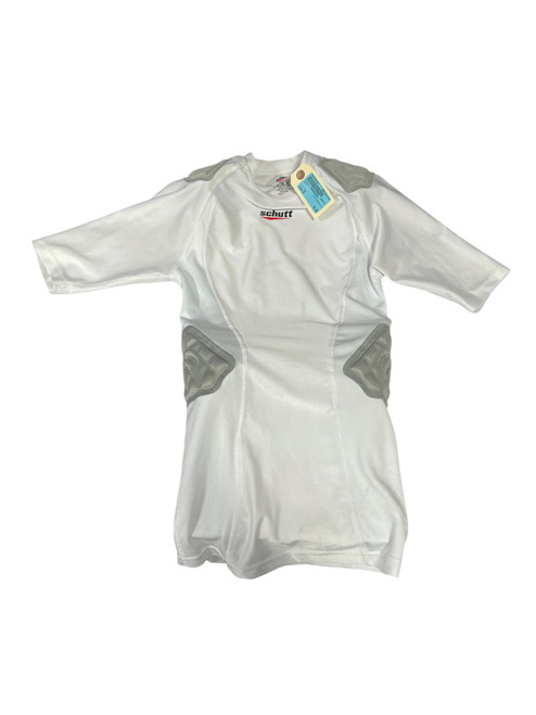 Vist Large View of Product Image Which is Used Schutt PADDEDSHIRT FB Top Youth White SM