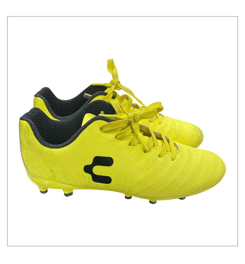Vist Large View of Product Image Which is Used Soccer Cleats Yellow Senior 7.5