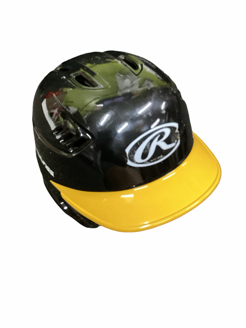 Vist Large View of Product Image Which is Used Rawlings RAWLINGS Batting Helmet No Mask Black SM