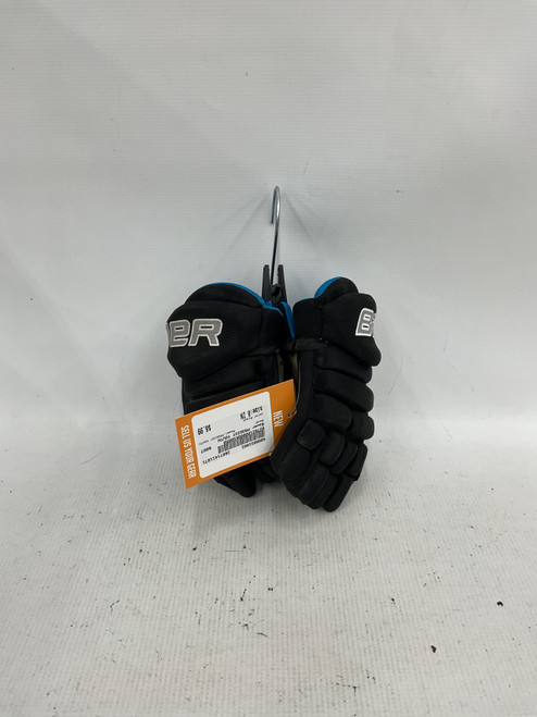 Vist Large View of Product Image Which is Used Bauer PRODIGY YOUTH Youth Gloves Black 8"