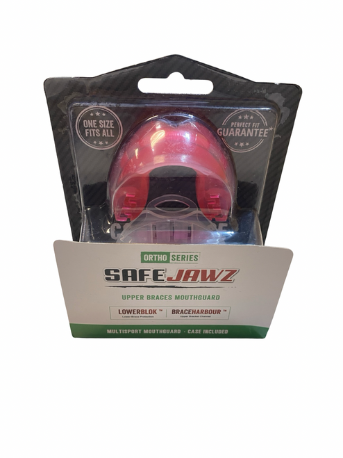 Vist Large View of Product Image Which is Used USA SAFE JAWZ MOUTHGUARD Football Accessory