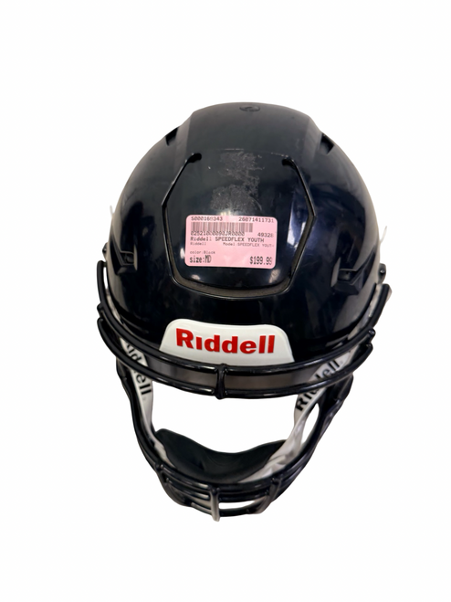 Vist Large View of Product Image Which is Used Riddell SPEEDFLEX YOUTH Football Helmet Black MD R41196 - Excellent