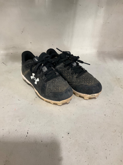 Vist Large View of Product Image Which is Used Under Armour LEADOFF BB/SB Cleats Black Youth 13.0