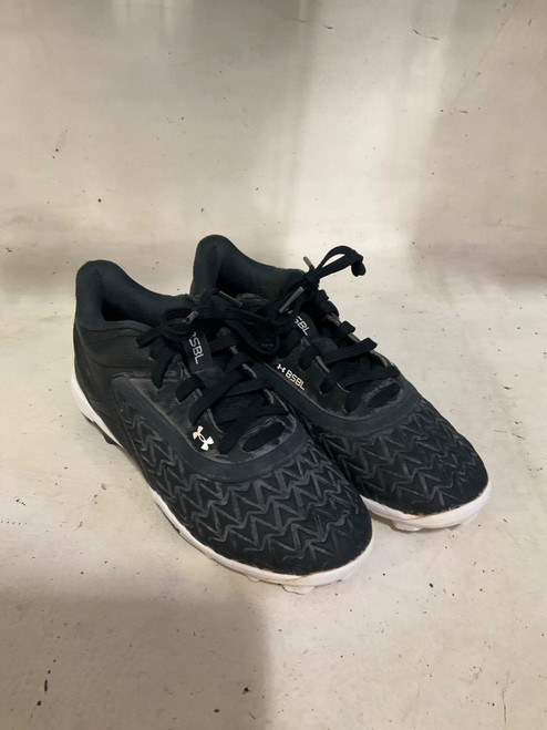 Vist Large View of Product Image Which is Used Under Armour BB CLEATS BB/SB Cleats Black Junior 02.5