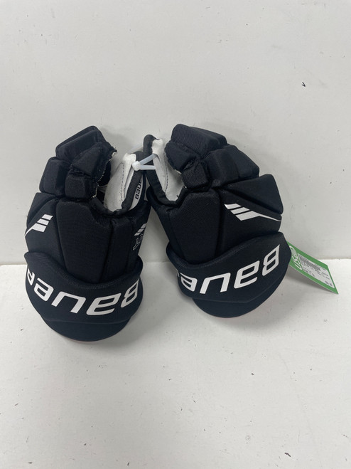 Vist Large View of Product Image Which is Used Bauer LIL SPORT Junior Gloves Black 11"