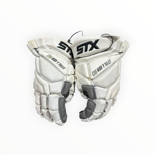 Vist Large View of Product Image Which is Used STX STALLION HD Lacrosse Gloves Mens White SM