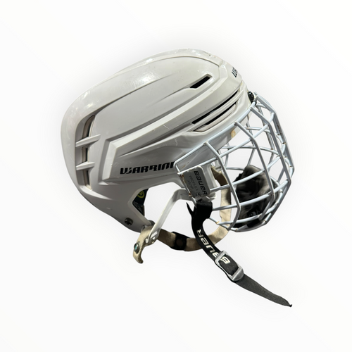 Vist Large View of Product Image Which is Used Warrior ALPHA ONE PRO Hockey Helmet Only White SM