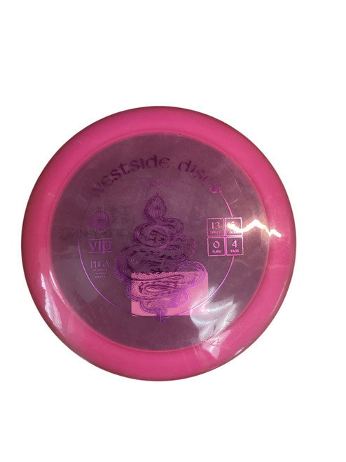 Vist Large View of Product Image Which is Used Westside ADDER Disc Golf Driver Pink 173g