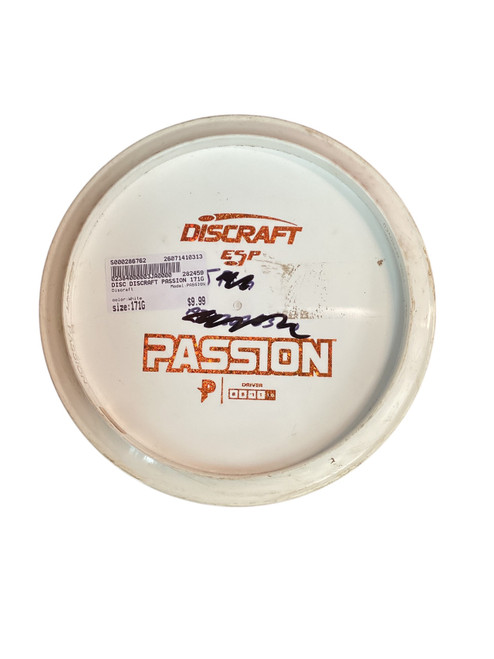 Vist Large View of Product Image Which is Used Discraft PASSION Disc Golf Driver White 171g