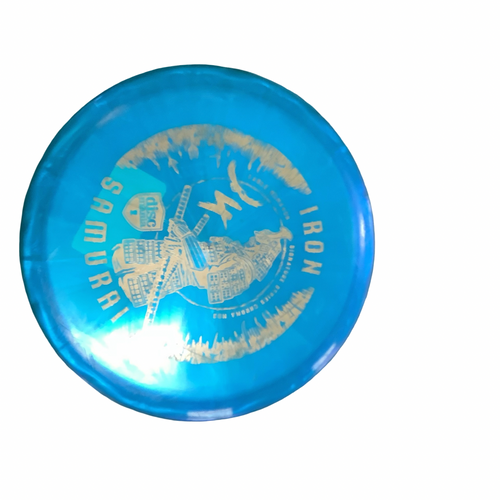 Vist Large View of Product Image Which is Used Discmania IRON SAMURAI 4 Disc Golf Mid Range Royal Blue
