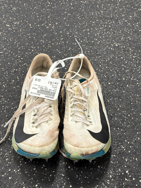 Vist Large View of Product Image Which is Used Nike AIR ZOOM MAXFLY Track & Field Cleats Jr White Junior 04.5
