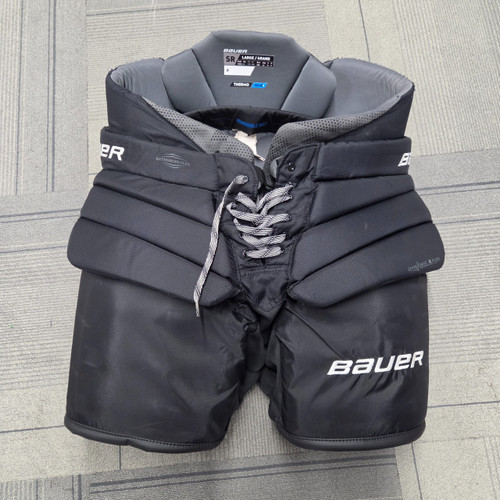 Vist Large View of Product Image Which is Used Bauer ELITE GOALIE PANTS Senior Goalie Pant Black LG