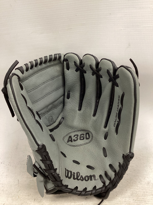 Vist Large View of Product Image Which is Used Wilson A360 GLOVE BB/SB Glove RH Throw Grey 12"