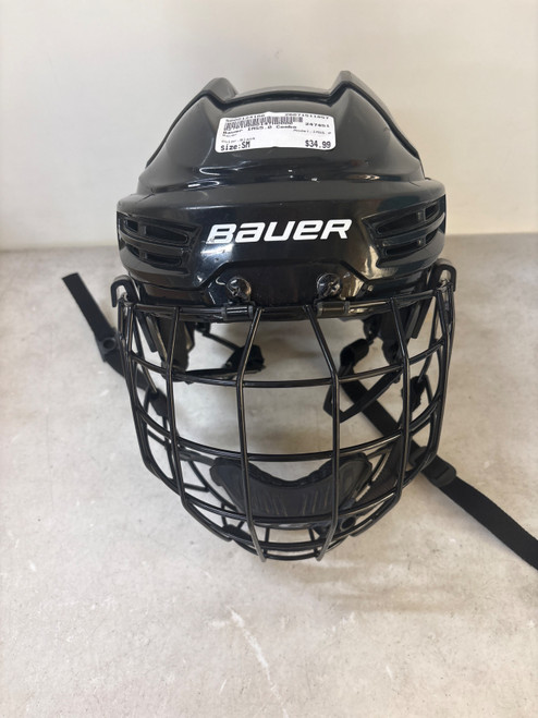 Vist Large View of Product Image Which is Used Bauer IMS5.0 Helmet Cage Combo Black SM