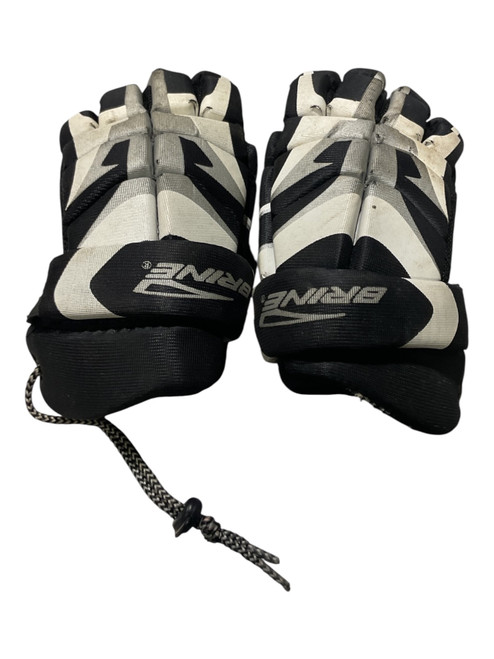 Vist Large View of Product Image Which is Used Brine GLOVES Lacrosse Gloves Junior Black 9 1/2"