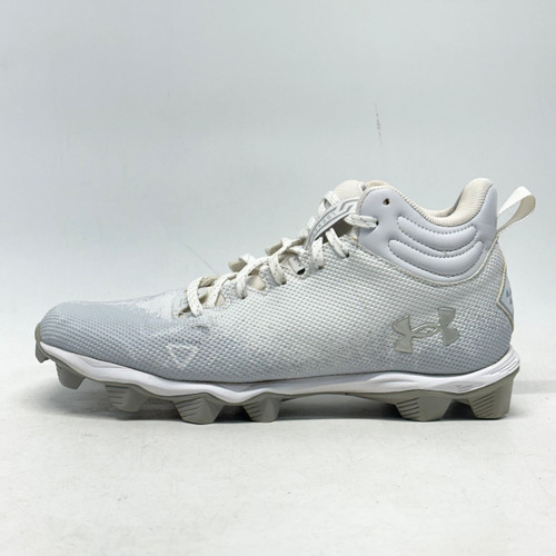 Vist Large View of Product Image Which is Used Under Armour SPOTLIGHT FRANCHISE 2.0 RM Adult FB Cleats White Senior 9.5