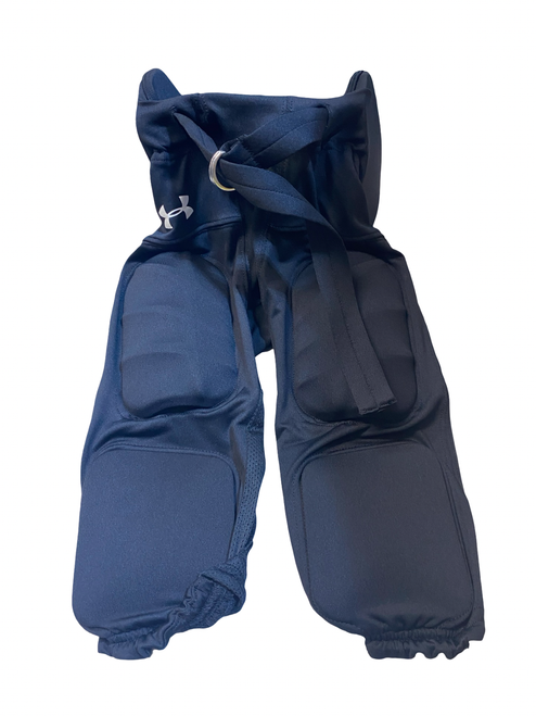 Vist Large View of Product Image Which is Used Under Armour Youth FB Integrated Pants Black SM