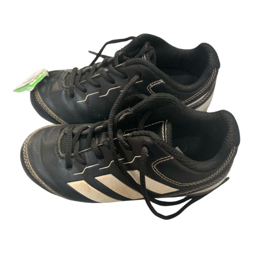 Vist Large View of Product Image Which is Used Adidas 10K BLK/WHITE BB/SB Cleats Black Youth 10.0