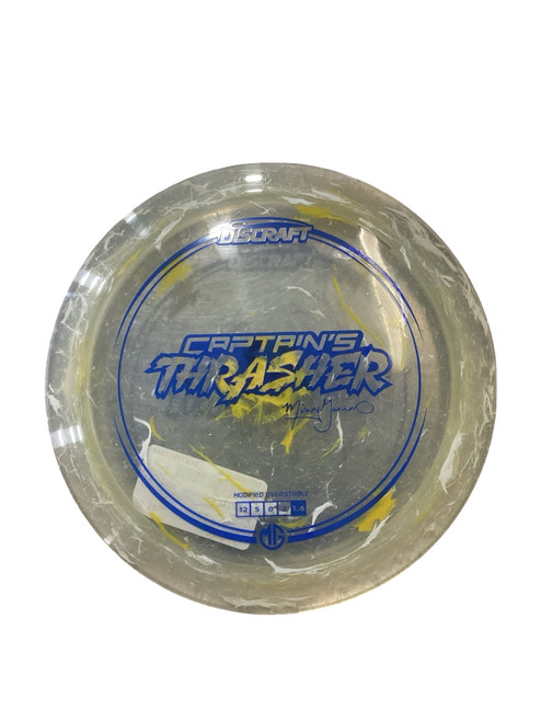 Vist Large View of Product Image Which is Used Discraft CAPTAINS THRASHER Disc Golf Driver Clear