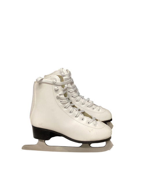 Vist Large View of Product Image Which is Used American Athletic FIGURE SKATE Girls Figure Skate White Junior 04
