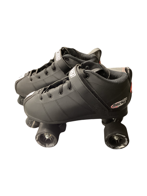 Vist Large View of Product Image Which is Used CRAZY ROCKET Senior Roller Quad Skates Black Senior 10