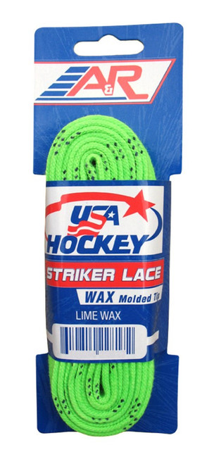 Vist Large View of Product Image Which is USA HOCKEY LACES LME WAXED 96"