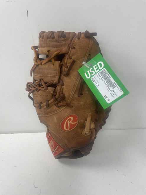 Vist Large View of Product Image Which is Used Rawlings SANDLOT BB/SB First Base RH Throw Brown 13"