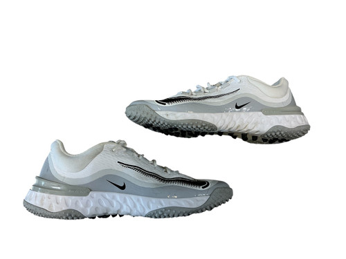 Vist Large View of Product Image Which is Used Nike RENEW BB/SB Cleats White Senior 9