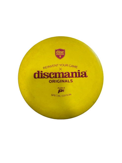 Vist Large View of Product Image Which is Used Discmania P1 FLEX 3 Disc Golf Putter Yellow