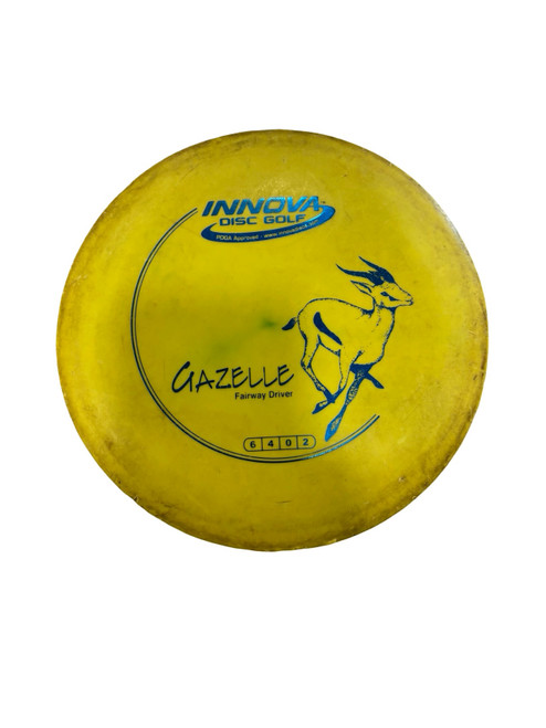 Vist Large View of Product Image Which is Used Innova GAZELLE Disc Golf Driver Yellow