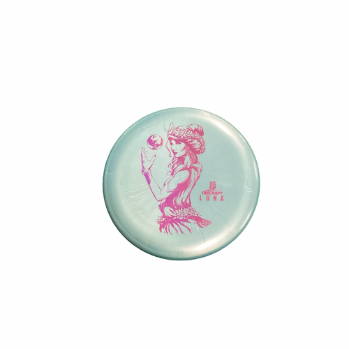 Vist Large View of Product Image Which is Used Discraft BIG Z LUNA Disc Golf Putter Carolina Blue