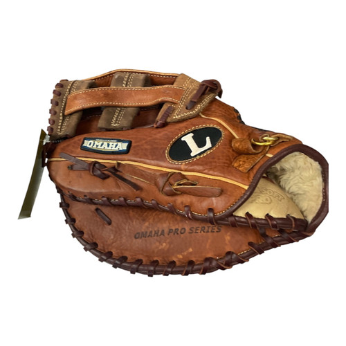 Vist Large View of Product Image Which is Used Louisville Slugger OMAHA BB/SB First Base LH Throw Brown 12"