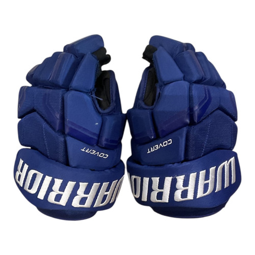 Vist Large View of Product Image Which is Used Warrior QRE4 Senior Gloves Royal Blue 13"