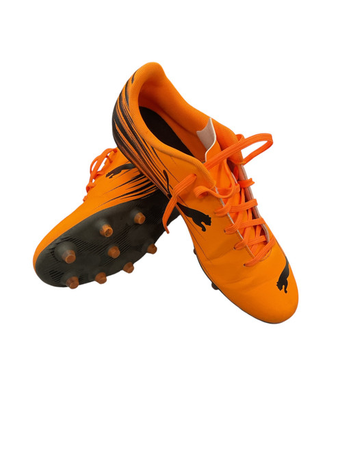 Vist Large View of Product Image Which is Used Puma Soccer Cleats Orange Senior 9