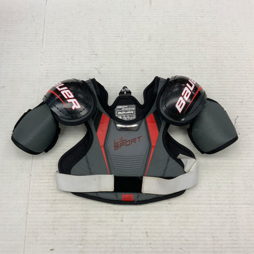 Vist Large View of Product Image Which is Used Bauer LIL SPORT Youth Shoulder Pads LG
