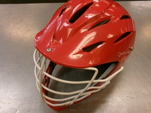 Vist Large View of Product Image Which is Used Schutt RIVAL Lacrosse Helmet Red One Size