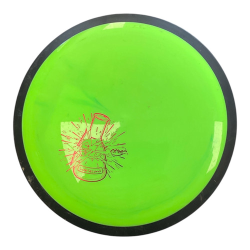 Vist Large View of Product Image Which is Used MVP ZENITH Disc Golf Driver Neon Green 166g