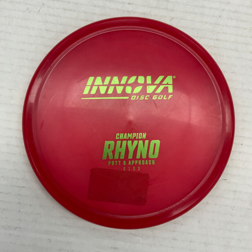 Vist Large View of Product Image Which is Used Innova CHAMPION RHYNO Disc Golf Putter Red 175g