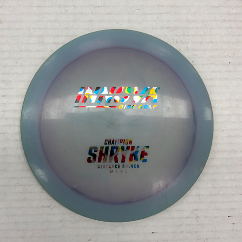 Vist Large View of Product Image Which is Used Innova CHAMPION SHRYKE Disc Golf Driver Royal Blue 177g