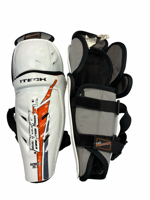 Vist Large View of Product Image Which is Used Itech SHIN GUARDS Youth Shin Guards White 10 1/2"