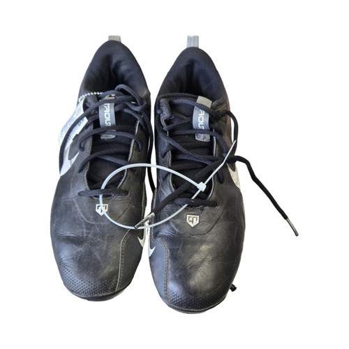 Vist Large View of Product Image Which is Used Nike TROUT FOOTBALL CLEATS SZ 9.5 Adult FB Cleats Black Senior 9.5