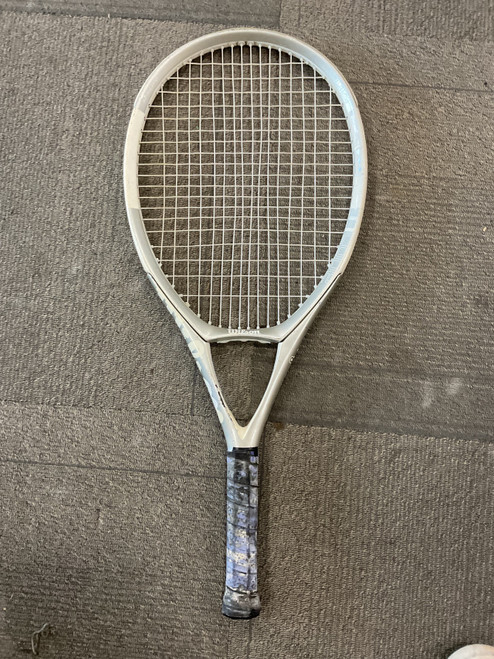 Vist Large View of Product Image Which is Used Wilson NCODE 3 Adult Tennis Racquet Grey 4 3/8"