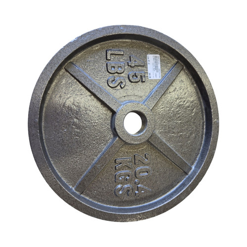 Vist Large View of Product Image Which is Used OLYMPIC PLATE 45LB Olympic Plate (Each) 45 lb